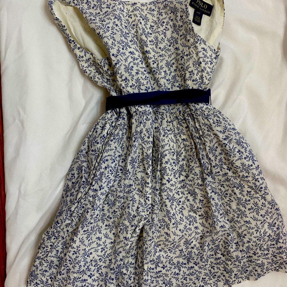 Girls polo floral dress
